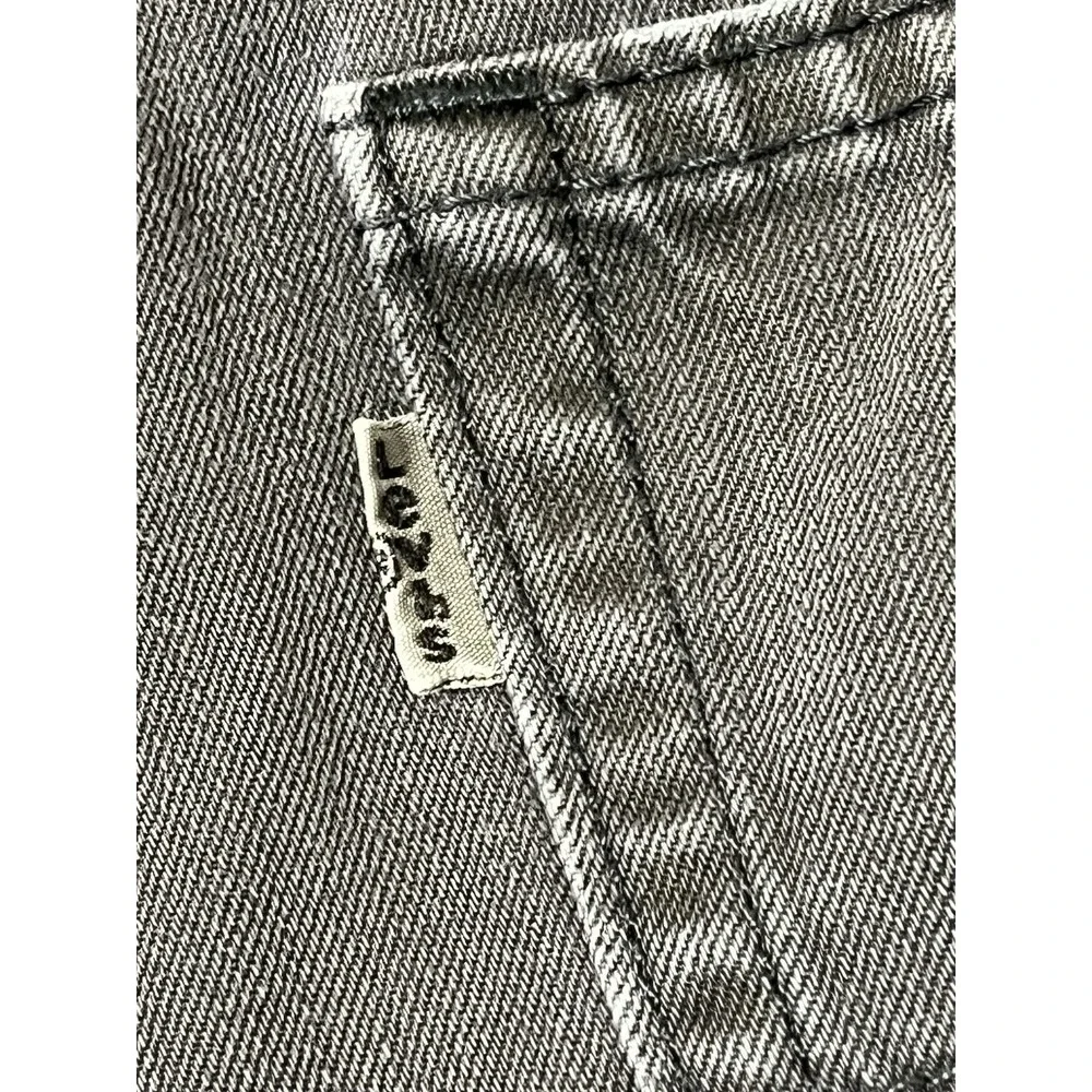 Vintage Levi's‎ Pants Men 36x34 514 Slim Straight Leg Black Washed Denim Jean